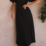 Nalani - Butterfly Sleeve Off-Shoulder Maxi Dress