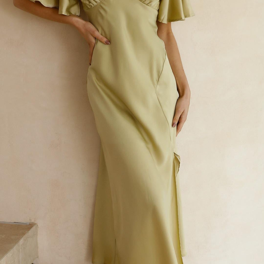 Nalani - Butterfly Sleeve Off-Shoulder Maxi Dress