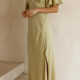 Nalani - Butterfly Sleeve Off-Shoulder Maxi Dress