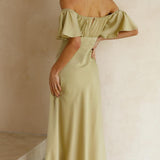 Nalani - Butterfly Sleeve Off-Shoulder Maxi Dress