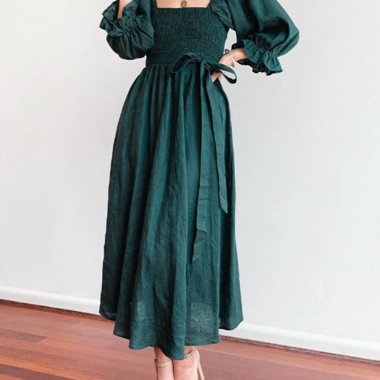 Ophelia - Sleeve Midi Dress