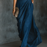Cielo - Deep Blue Draped Maxi Dress