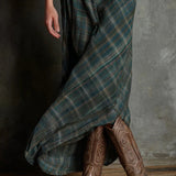 Livia | Long Dress Checkered Pattern