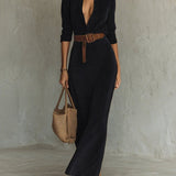 Aurelia | Belted Suede Dress