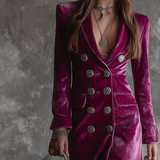 Victoria | Velvet Blazer Dress