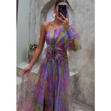 Cecelia - One Sleeve Maxi  Dress