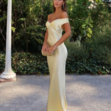 Emory - Satin Backless Maxi Dress