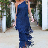 Lauren - Maxi Dress with fringes