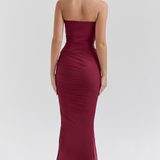 SERAPHINA - MESH CORSET MIDI DRESS