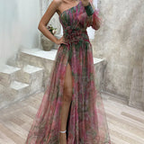 Cecelia - One Sleeve Maxi  Dress