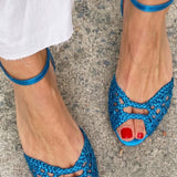 Isadora | Golden Woven Sandals