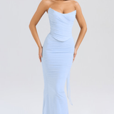 SERAPHINA - MESH CORSET MIDI DRESS