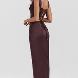 AMARI - BRONZÉ CORSET MAXI SKIRT