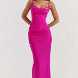 AURELIA - LACE MESH MAXI DRESS