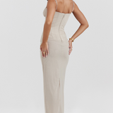 AURELIA - LACE MESH MAXI DRESS