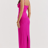 AURELIA - LACE MESH MAXI DRESS