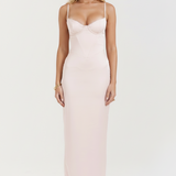 RUBINA - Satin Maxi  Dress