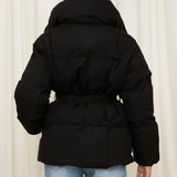 Belted Luxe Puffer Jacket