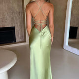 Natalie - Satin Maxi Dress