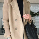 Olivia – Double-Breasted Knit Blazer