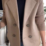 Olivia – Double-Breasted Knit Blazer