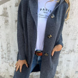 Frida - Elegant long knit cardigan