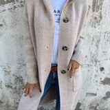 Frida - Elegant long knit cardigan