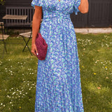 Harlow - Cute floral Maxi Dress with V-neck