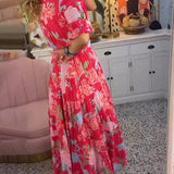 Isabeau - Comfortable Maxi Dress with V-Neck and Pockets