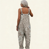 Emerentia | Dungarees with Embroidered Floral Detail