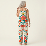 Karmela | Dungarees with Calm Floral Print