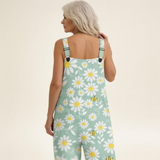 Gaudina | Dungarees with Fresh Daisy Print