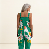Mercedes | Dungarees in Bright Meadow Green