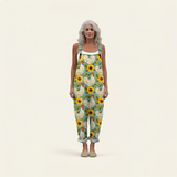 Melchiora | Dungarees with Sunflower Print