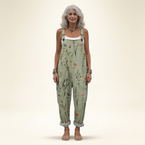 Annigna | Dungarees with Sage Floral Print