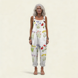 Albertina | Dungarees with Wildflower Print