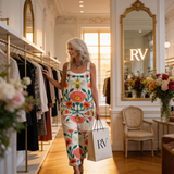 Karmela | Dungarees with Calm Floral Print