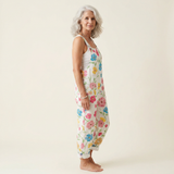 Sidonia | Dungarees with Spring Floral Print