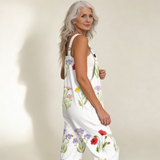 Notburg | Dungarees with Delicate Floral Print