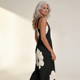 Duscha | Dungarees with Contrasting Blossom Print