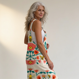Karmela | Dungarees with Calm Floral Print