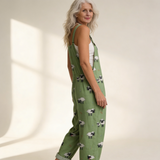 Madlaina | Dungarees in Soft Green