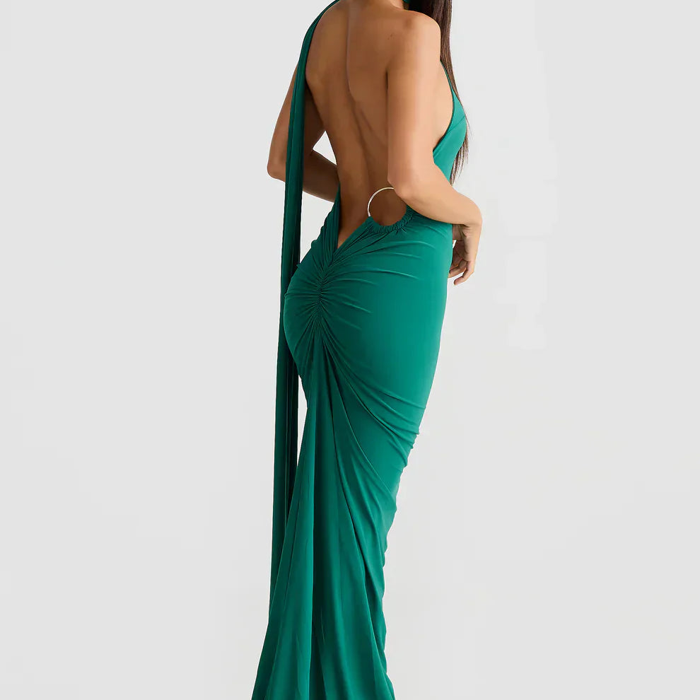 Isabella - Open Back Maxi Dress