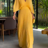 Sassa - V-Neck Maxi Dress