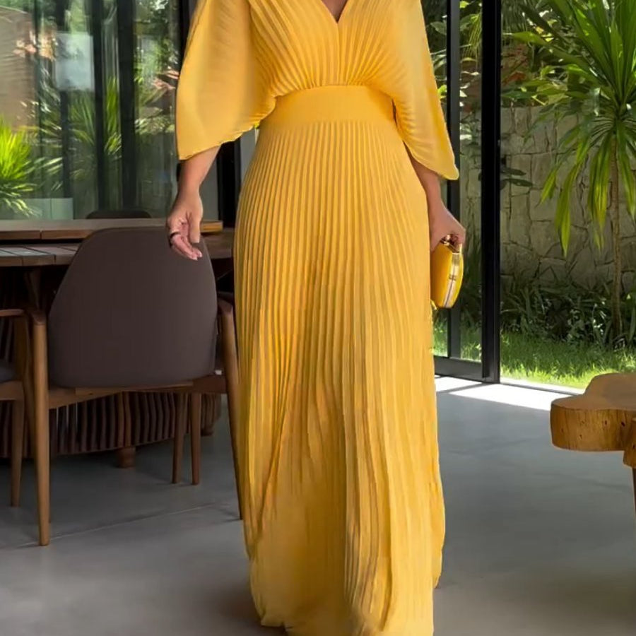 Sassa - V-Neck Maxi Dress