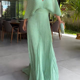 Sassa - V-Neck Maxi Dress