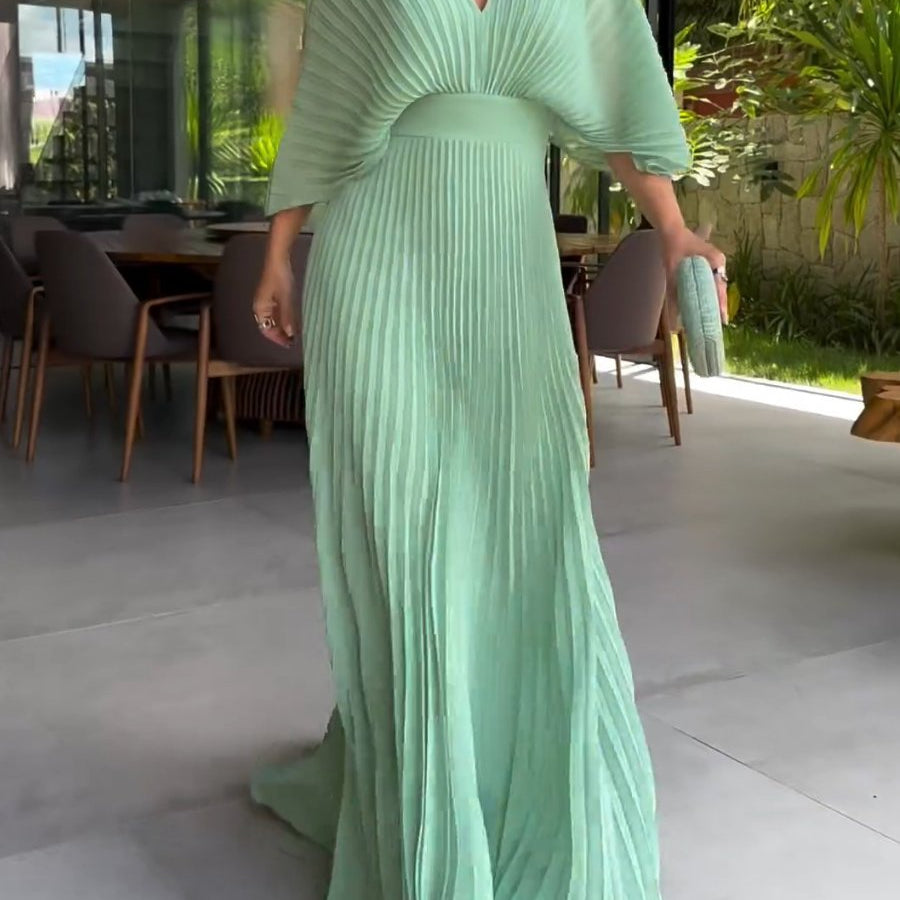 Sassa - V-Neck Maxi Dress