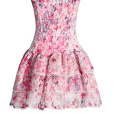 Cecilia | Strapless Floral Dress