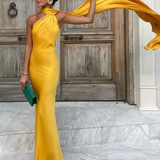 Adaline - Timeless Cape Maxi Dress